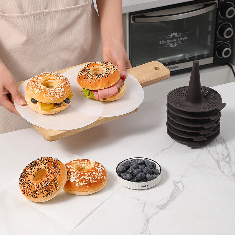 6-piece Bread Donut Silicone Mold
