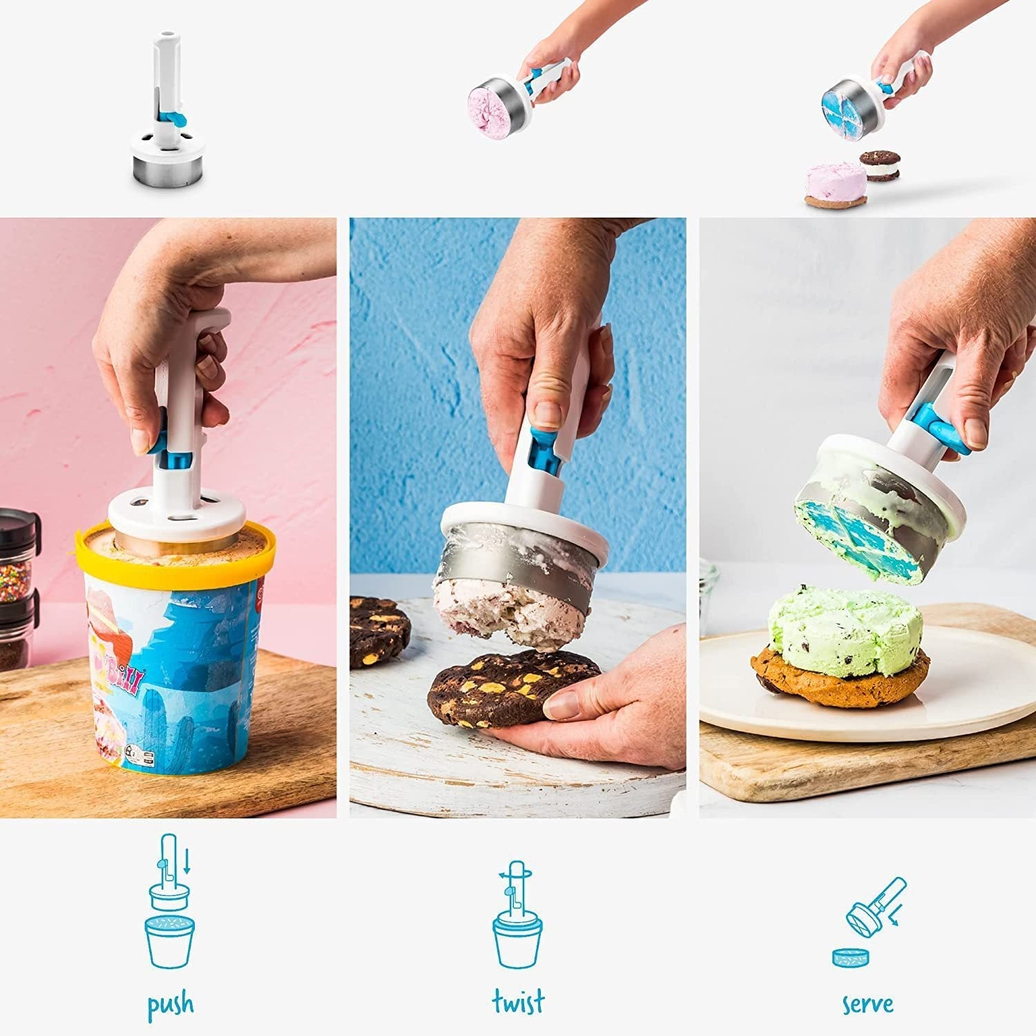 Ice Cream Sandwich Rotating Spoon