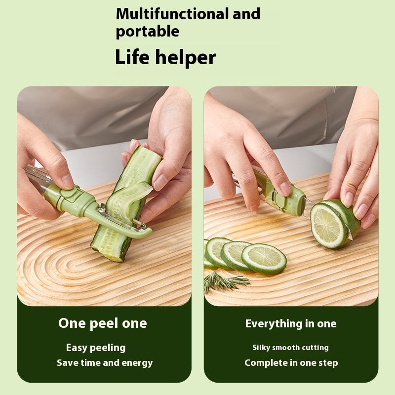 Two in one Folding Double Head Fruit Knife Peeler